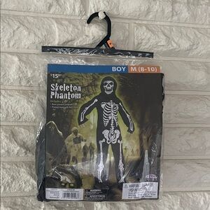 Skeleton Phantom Kids Costume - Black